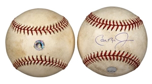 Cal Ripken/Tony Gwynn  Farewell Game Used Balls (2) (MLB Authenticated)